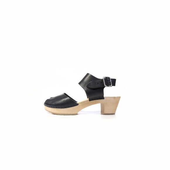 BRYR Clogs Size 40 Black Miranda Clog Sandals Peep Toe Womens 10 - Picture 1 of 10